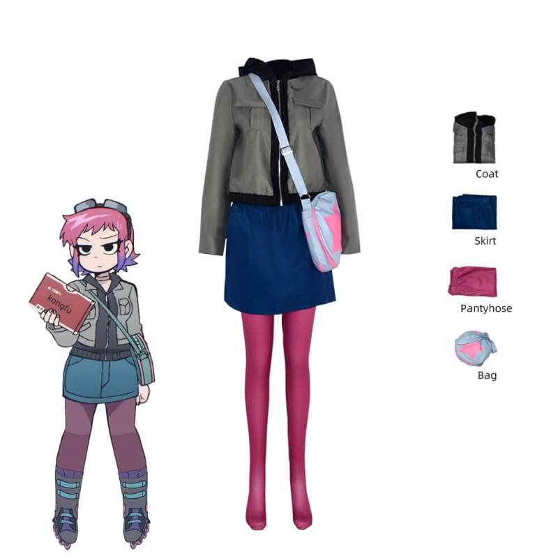 Scott Pilgrim Takes Off Ramona Flowers Cosplay Costume Takerlama