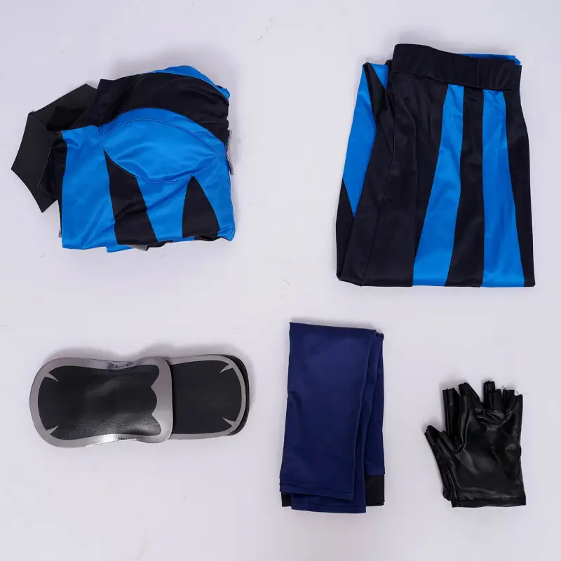 Mortal Kombat 11 Kitana Cosplay Costume MK Blue Outfit Takerlama