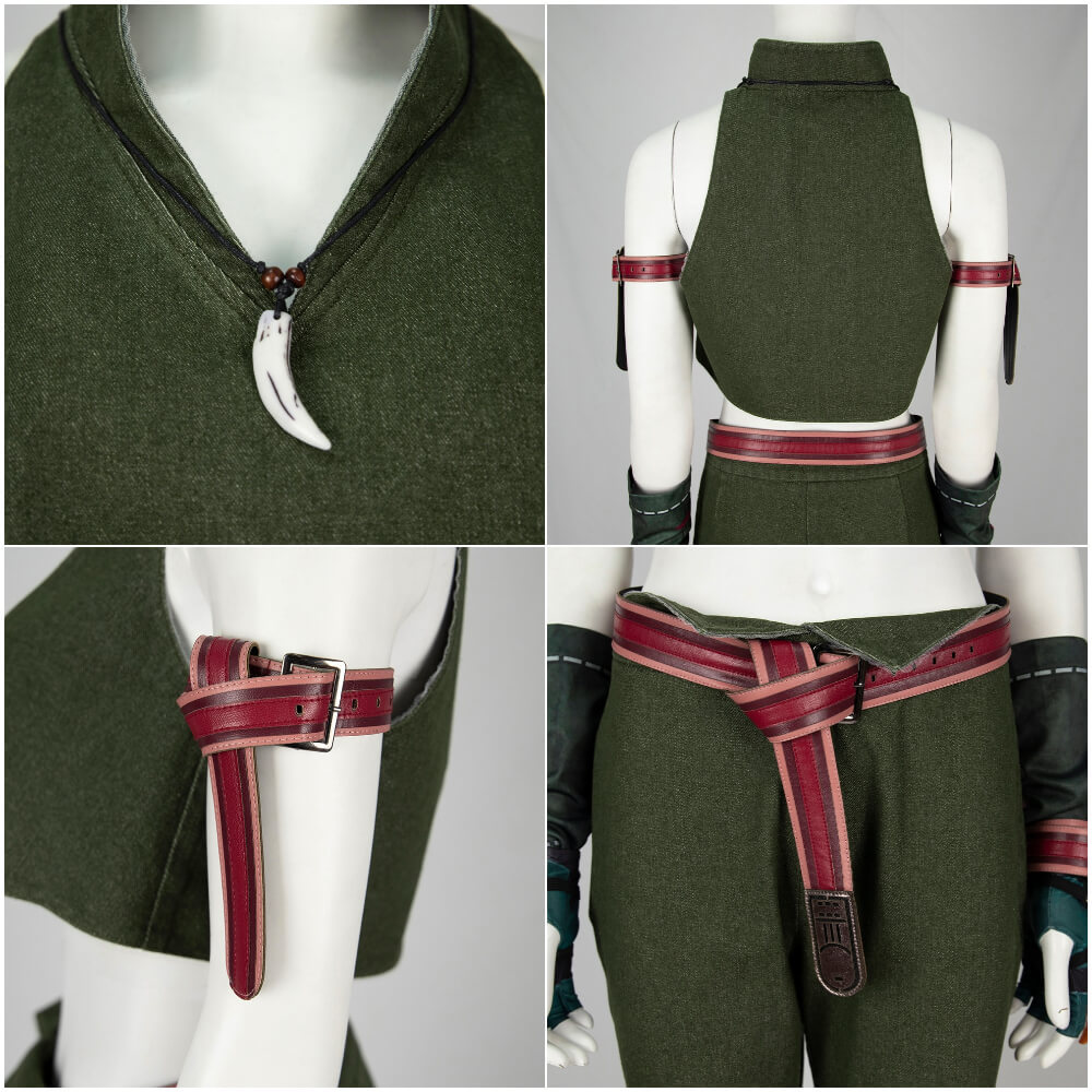 Takerlama Final Fantasy Ever Crisis FF9 IX Crossover Tifa Lockhart Cosplay Costume Deluxe