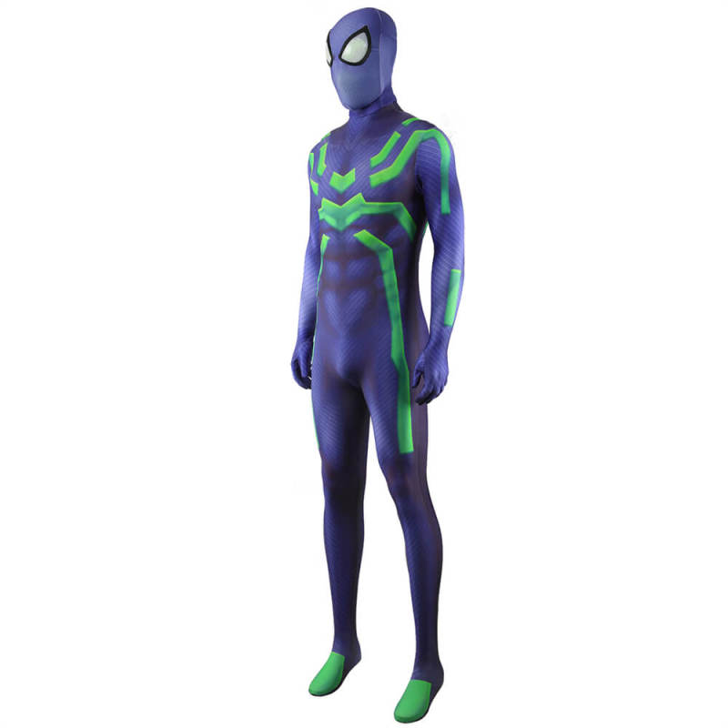 Takerlama Spider-Man Stealth Big Time Cosplay Costume Superhero Jumpsuit Adults Kids