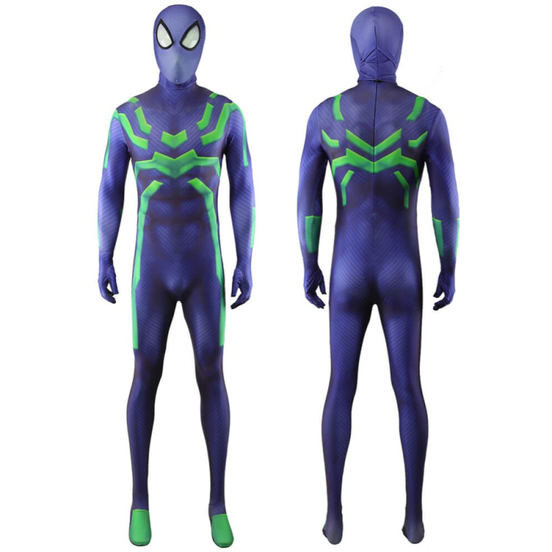 Takerlama Spider-Man Stealth Big Time Cosplay Costume Superhero Jumpsuit Adults Kids