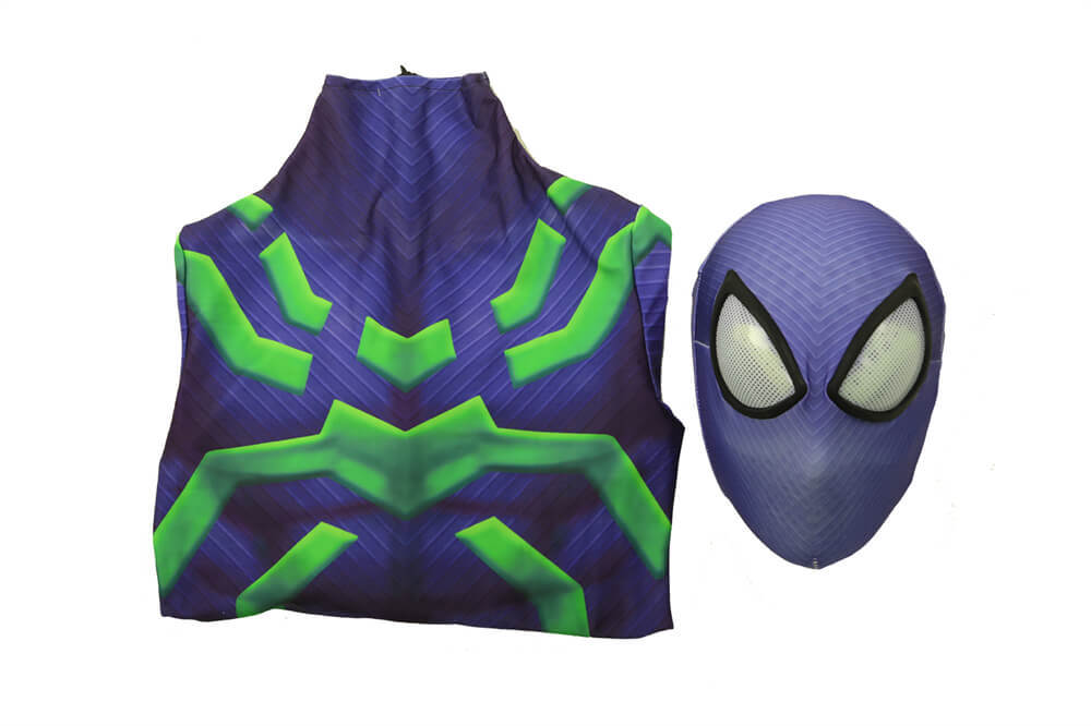 Takerlama Spider-Man Stealth Big Time Cosplay Costume Superhero Jumpsuit Adults Kids