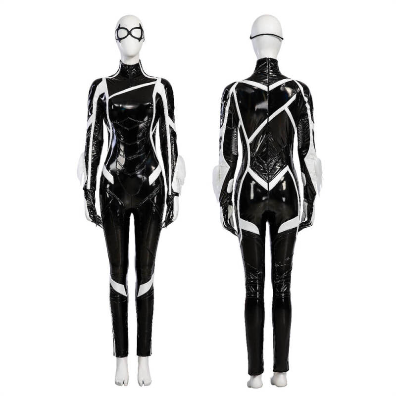 Takerlama Marvel's Spider-Man 2 PS5 Black Cat Cosplay Costume Felicia Hardy Jumpsuit Deluxe