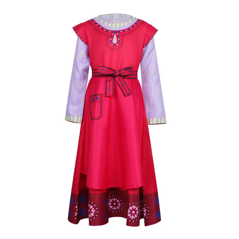 Takerlama Film Wish Dahlia Red Kids Dress Girl Cosplay Costume