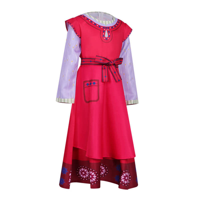 Takerlama Film Wish Dahlia Red Kids Dress Girl Cosplay Costume