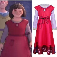Takerlama Film Wish Dahlia Red Kids Dress Girl Cosplay Costume
