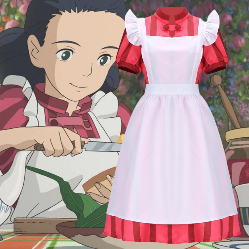 Takerlama The Boy and the Heron Lady Himi Maid Dress Cosplay Costume