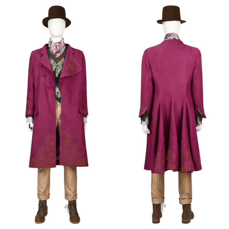 Takerlama Willy Wonka Costume 2023 Charlie and The Chocolate Factory Deluxe