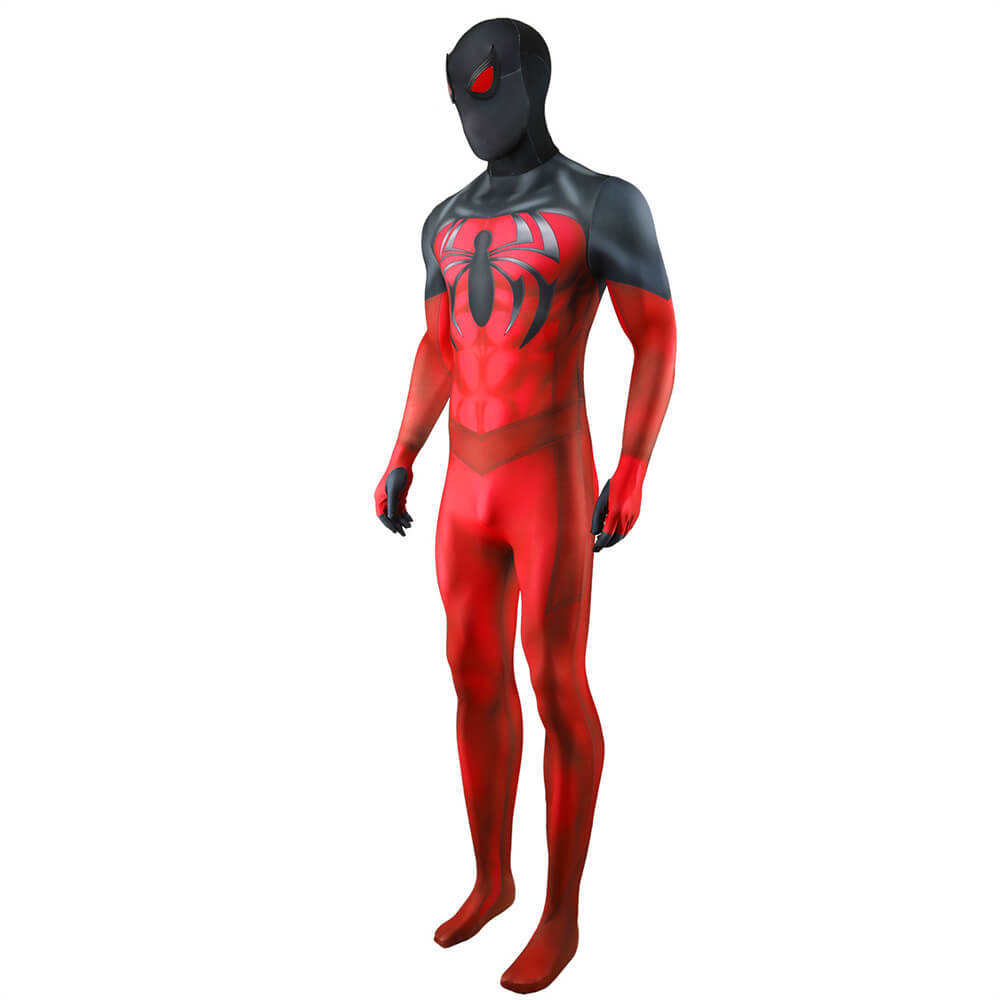 Takerlama Scarlet Spider Bodysuit Superhero Kaine Parker Cosplay Costume Adults Kids