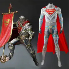 Takerlama Kal-El Superman Dark Knights of Steel Cosplay Costume Adults Kids