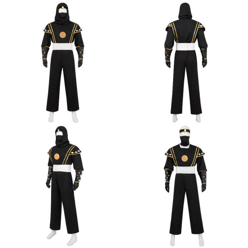 Takerlama Mighty Morphin Black Power Ranger Costume