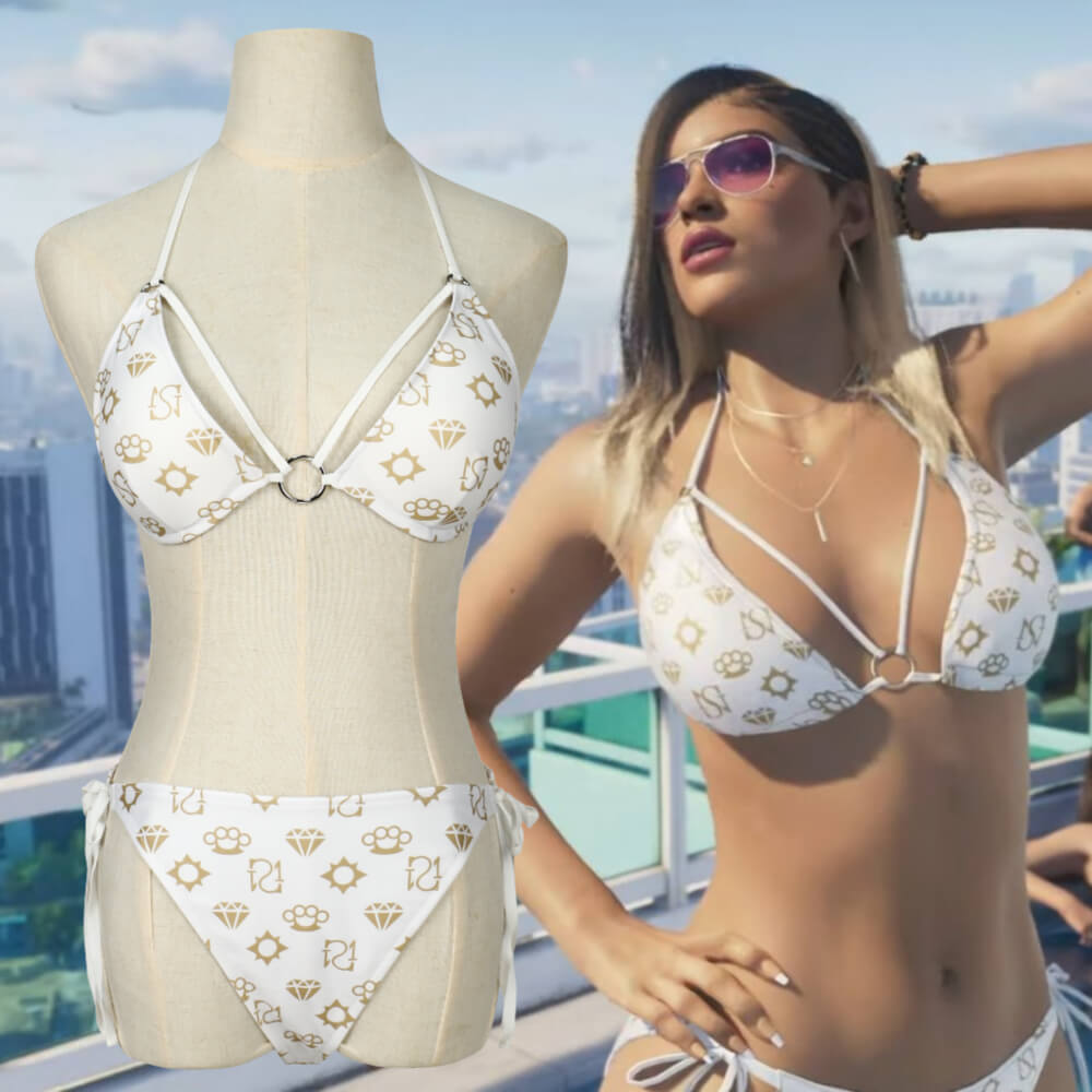 Takerlama Grand Theft Auto VI Lucia Bikini Swimsuit GTA 6 Cosplay