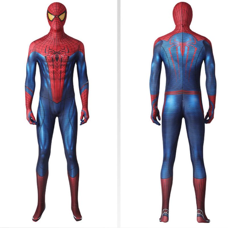 Takerlama The Amazing Spider-Man Peter Parker Cosplay Costume Superhero Jumpsuit Andrew Garfield