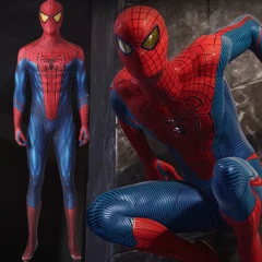 Takerlama The Amazing Spider-Man Peter Parker Cosplay Costume Superhero Jumpsuit Andrew Garfield