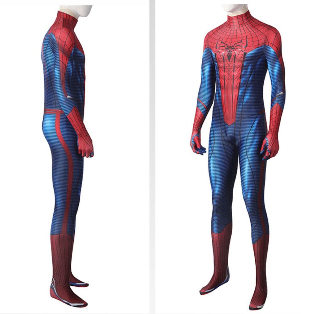 Takerlama The Amazing Spider-Man Peter Parker Cosplay Costume Superhero Jumpsuit Andrew Garfield