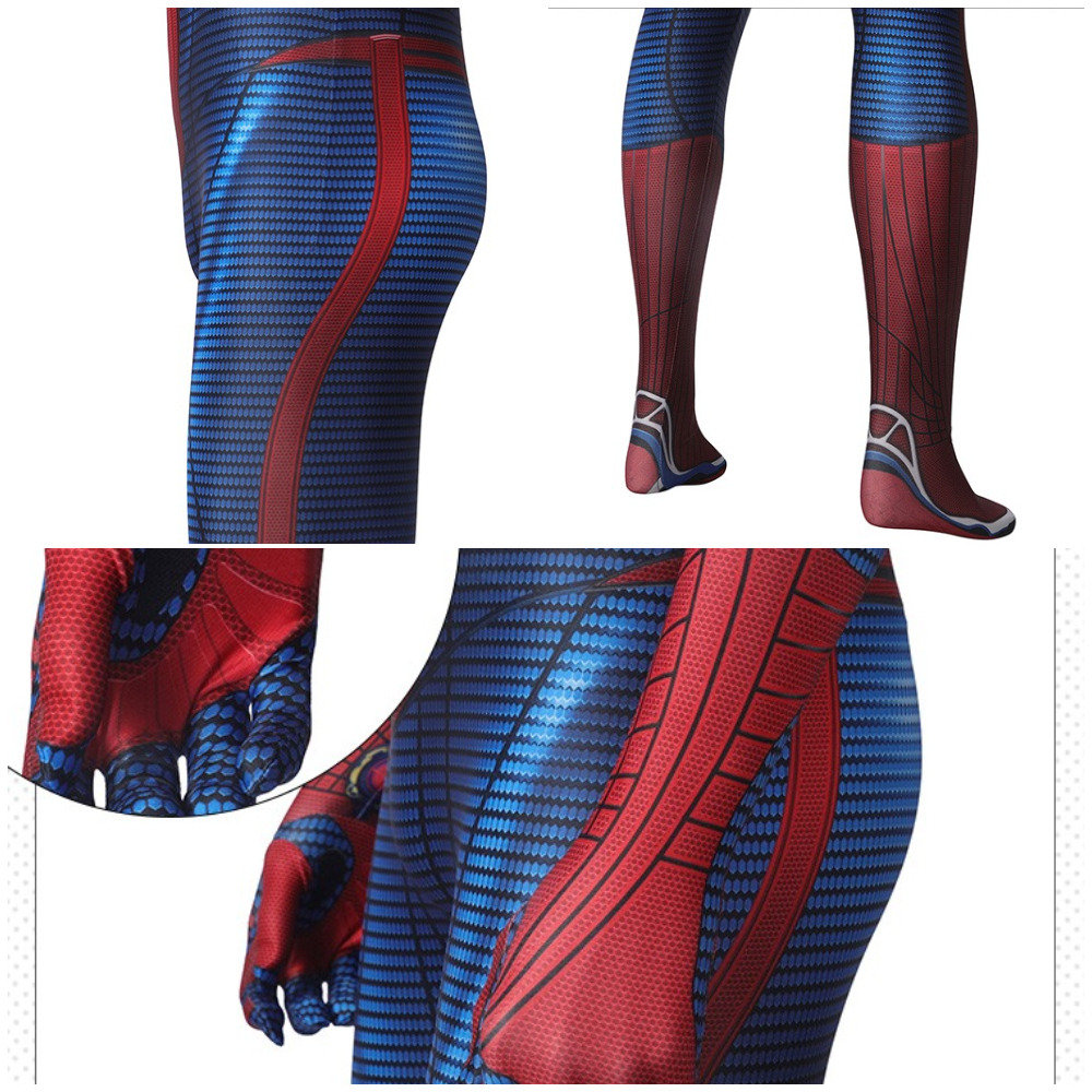 Takerlama The Amazing Spider-Man Peter Parker Cosplay Costume Superhero Jumpsuit Andrew Garfield