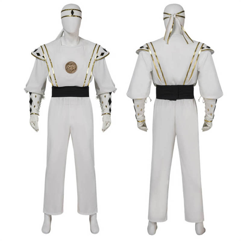 Takerlama White Ninja Ranger Tommy Oliver Cosplay Costume Tommy Oliver-Power Rangers