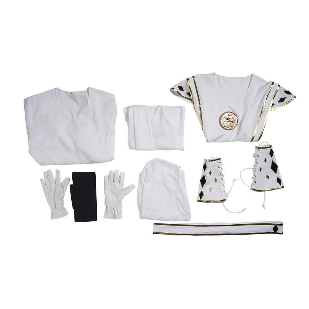 Takerlama White Ninja Ranger Tommy Oliver Cosplay Costume Tommy Oliver-Power Rangers