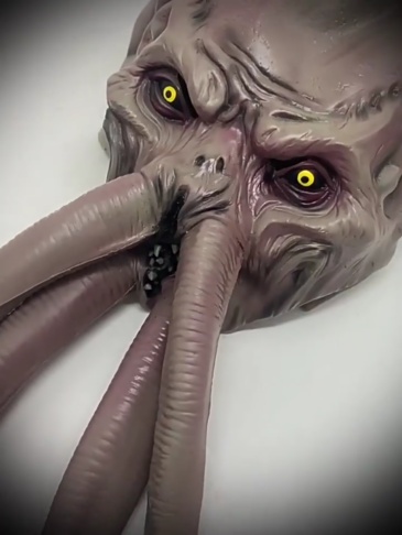 Baldur's Gate 3 Mind Flayer Mask Latex Cosplay Prop Takerlama