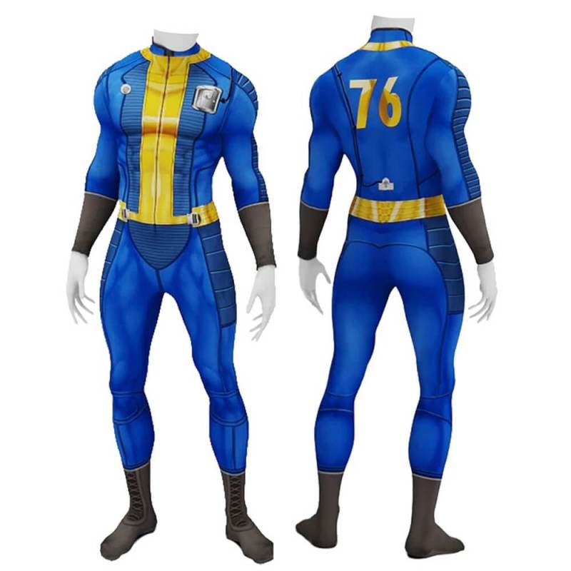 Takerlama Fallout 76 Vault 76 Cosplay Costume Jumpsuit Adults Kids