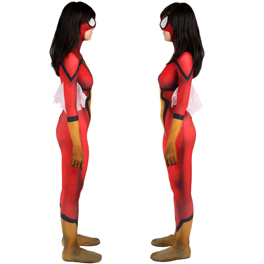 Takerlama Spider-Woman Jessica Drew Superheroe Cosplay Costume Adults Kids