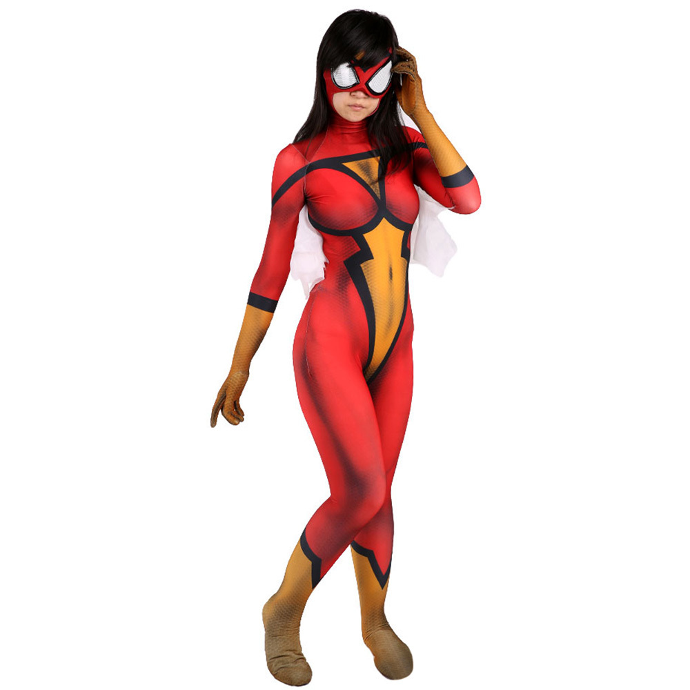 Takerlama Spider-Woman Jessica Drew Superheroe Cosplay Costume Adults Kids