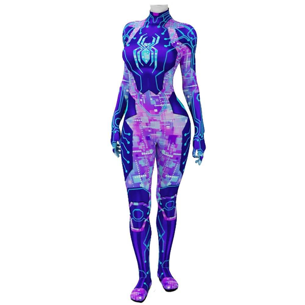 Takerlama Spider-Byte Jumpsuit Spider-Man Across the Spider-Verse Cosplay Costume Adults Kids