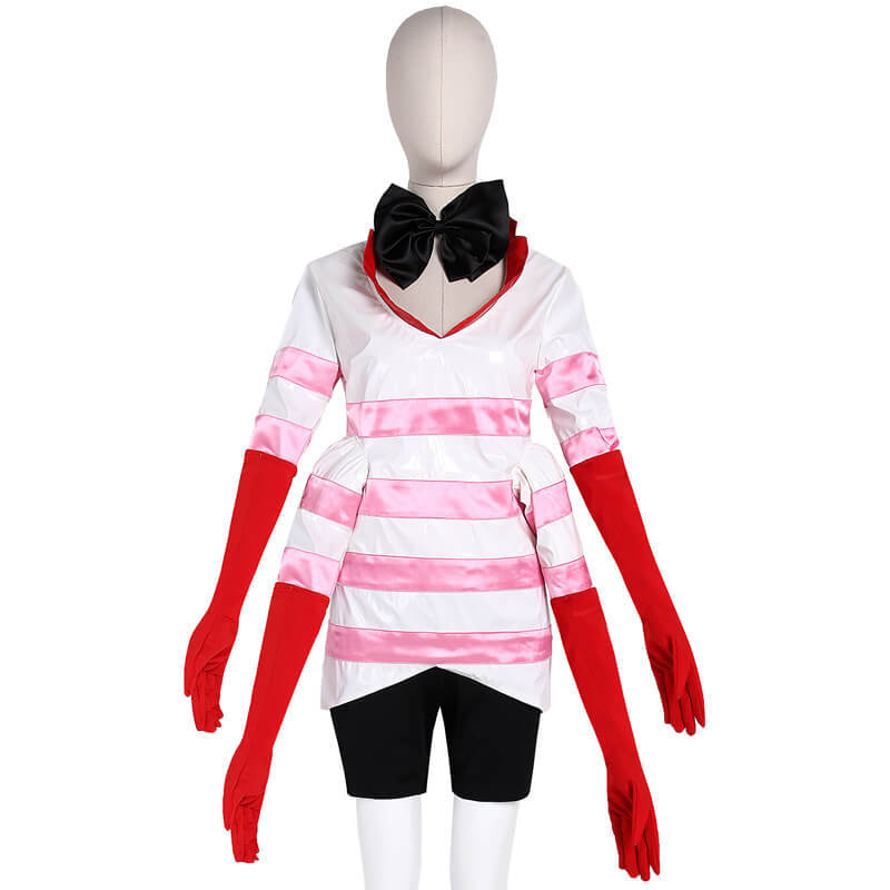 Takerlama Hazbin Hotel Angel Dust Cosplay Costume Unisex