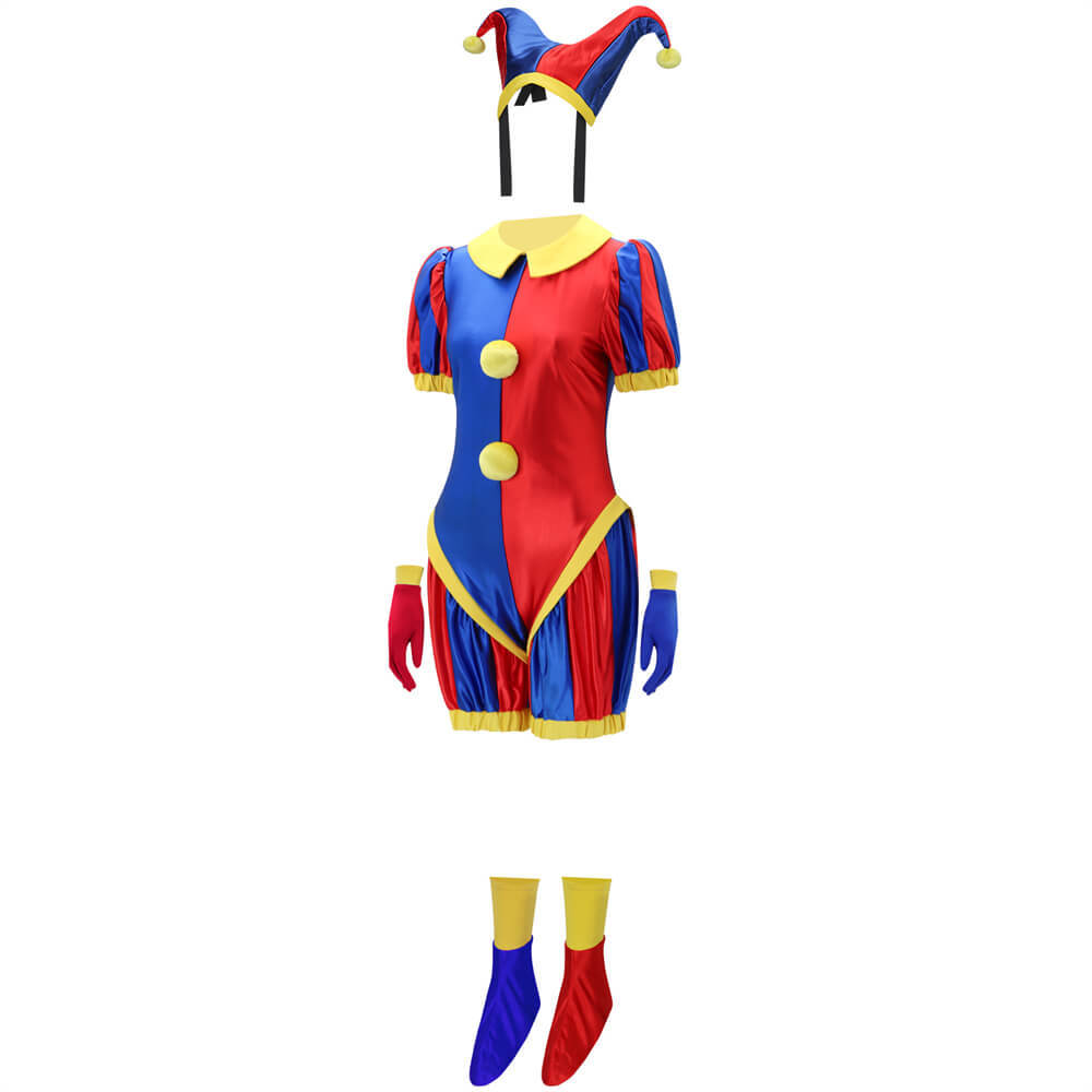 Takerlama The Amazing Digital Circus Pomni Cosplay Costume for Adults