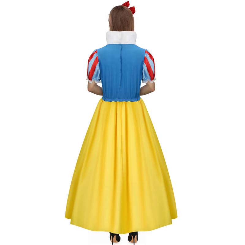 Takerlama Snow White Princess Dress Headband Schneewittchen Cosplay Costume Women