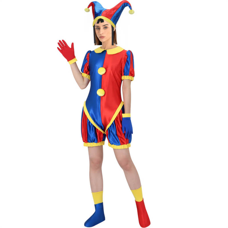 Takerlama The Amazing Digital Circus Pomni Cosplay Costume for Adults