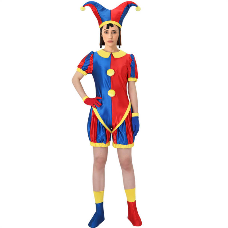 Takerlama The Amazing Digital Circus Pomni Cosplay Costume for Adults