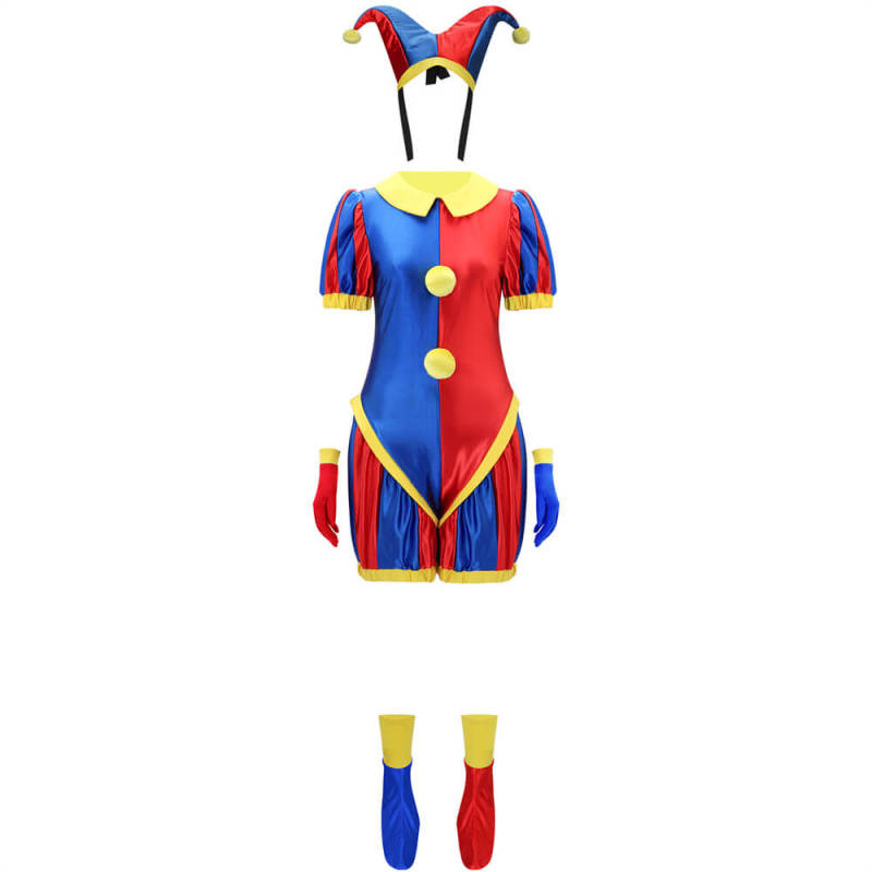 Takerlama The Amazing Digital Circus Pomni Cosplay Costume for Adults