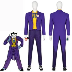 Takerlama Classic Joker Purple Cosplay Costume 1992 Batman The Animated Series