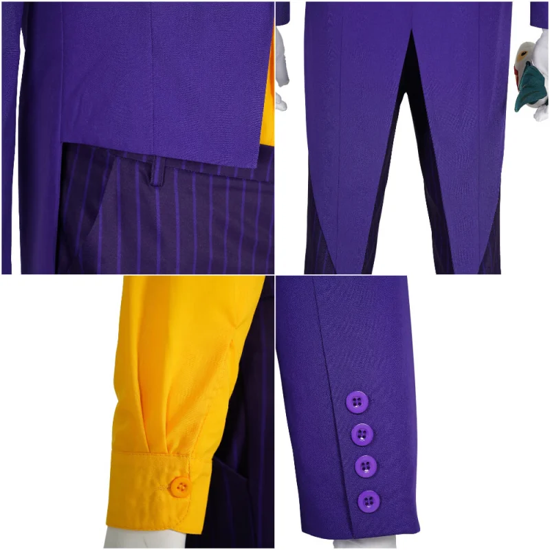 Takerlama Classic Joker Purple Cosplay Costume 1992 Batman The Animated Series