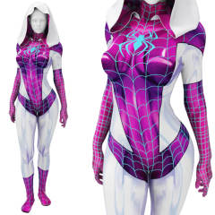 Takerlama Purple Spider Gwen Stacy Venom Symbiote Bodysuit