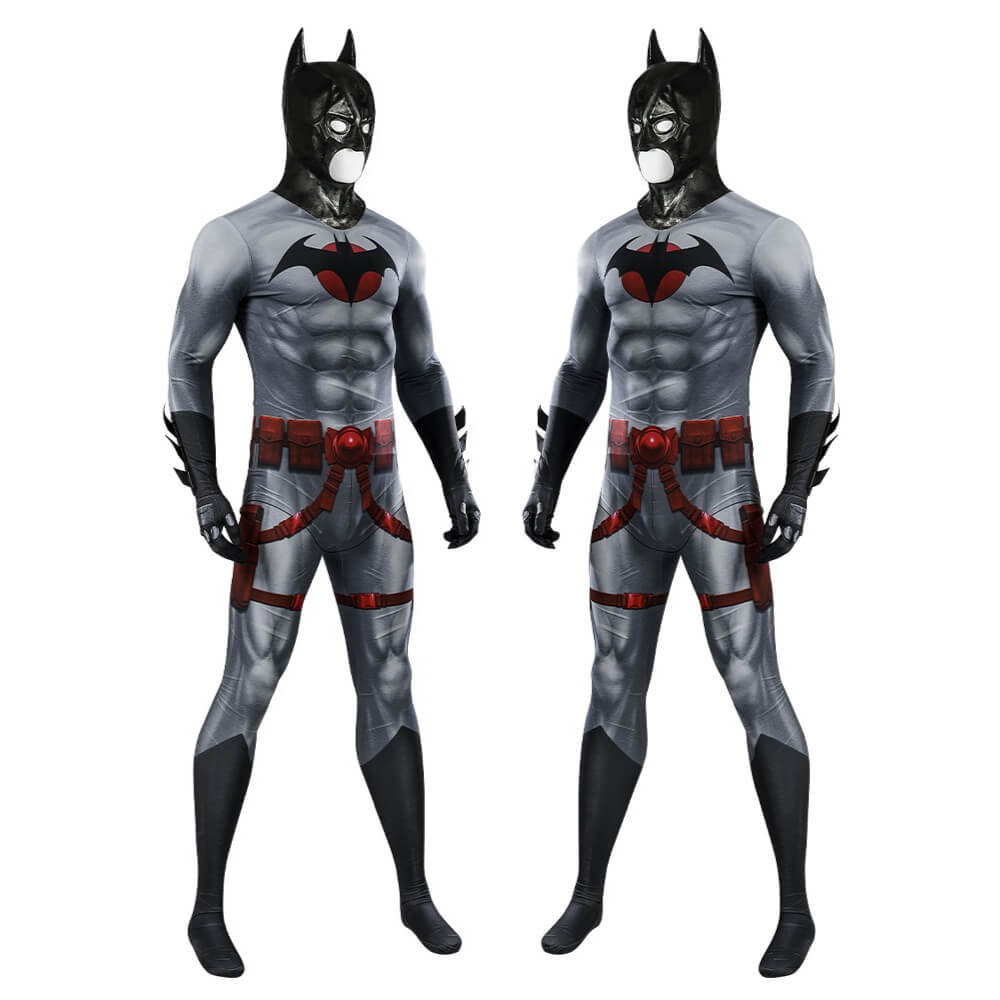 Takerlama Batman Flashpoint Costume Thomas Wayne Jumpsuit With Cowl Cloak