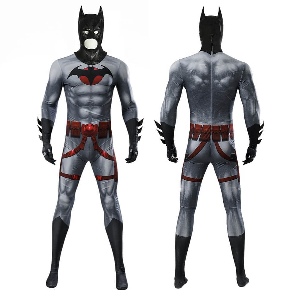 Takerlama Batman Flashpoint Costume Thomas Wayne Jumpsuit With Cowl Cloak