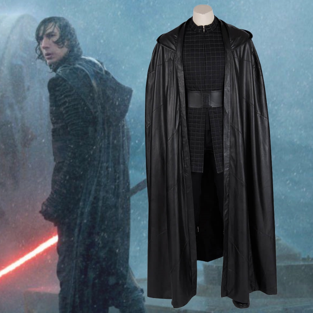 Star Wars:The Rise of Skywalk Kylo Ren Cloak Ben Solo Cosplay Costume Star Wars:The Rise of Skywalk Kylo Ren Cloak Ben Solo Cosplay Costume