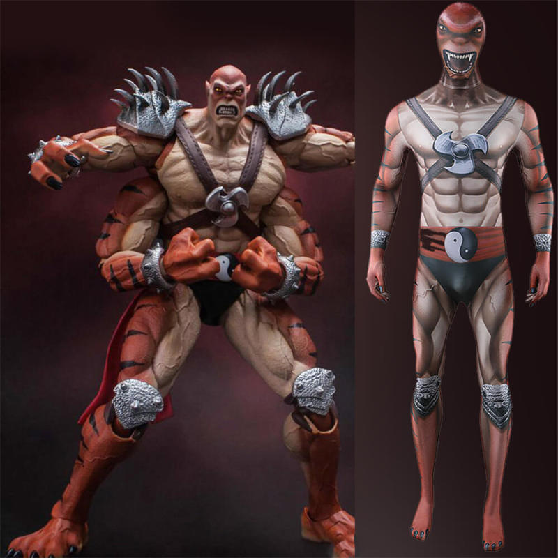 Takerlama Mortal Kombat Kintaro Halloween Cosplay Costume Spandex Bodysuit  Adults