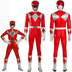 Takerlama Power Rangers Red Ranger Men's Muscle Costume Deluxe XS S L In Stock