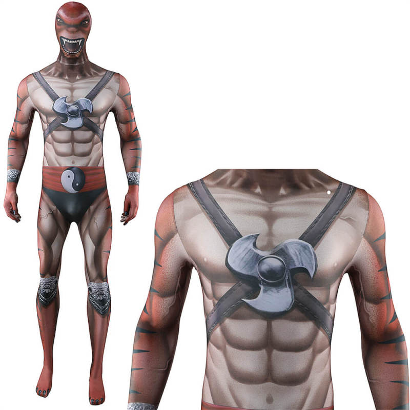Takerlama Mortal Kombat Kintaro Halloween Cosplay Costume Spandex Bodysuit  Adults