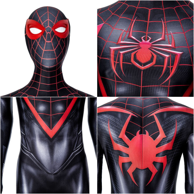 Marvel's Spider-Man 2 Miles Morales Cosplay Costume Mask Takerlama