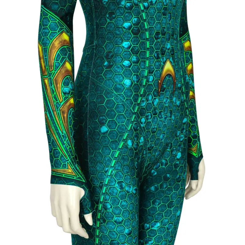Aquaman 2 Mera Cosplay Costume DC Superheroine Amber Heard Movie Aquaman and the Lost Kingdom Takerlama