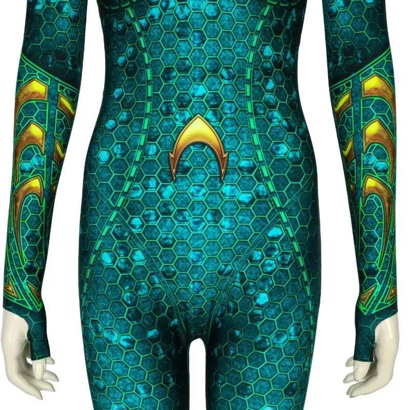 Aquaman 2 Mera Cosplay Costume DC Superheroine Amber Heard Movie Aquaman and the Lost Kingdom Takerlama