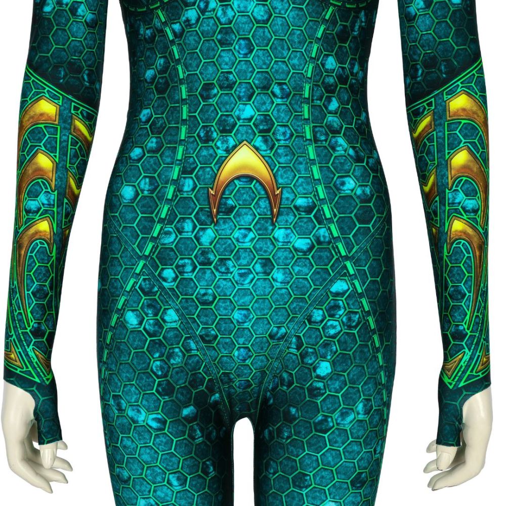 Aquaman 2 Mera Cosplay Costume DC Superheroine Amber Heard Movie Aquaman and the Lost Kingdom Takerlama