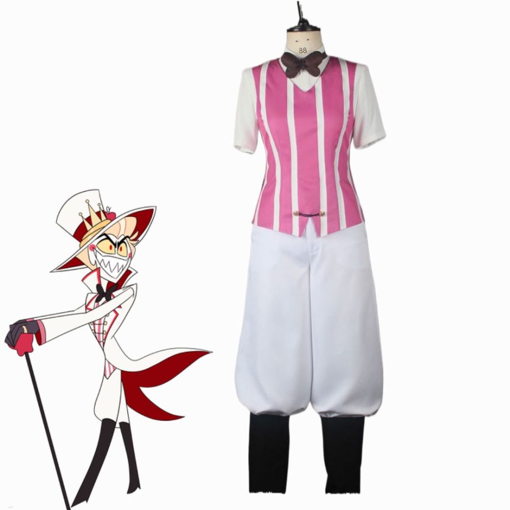 Takerlama Hazbin Hotel Lucifer Morningstar Party Carnival Halloween Cosplay Costume Unisex