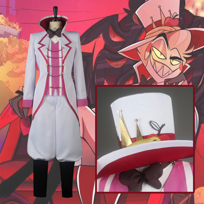 Takerlama Hazbin Hotel Lucifer Morningstar Party Carnival Halloween Cosplay Costume Unisex