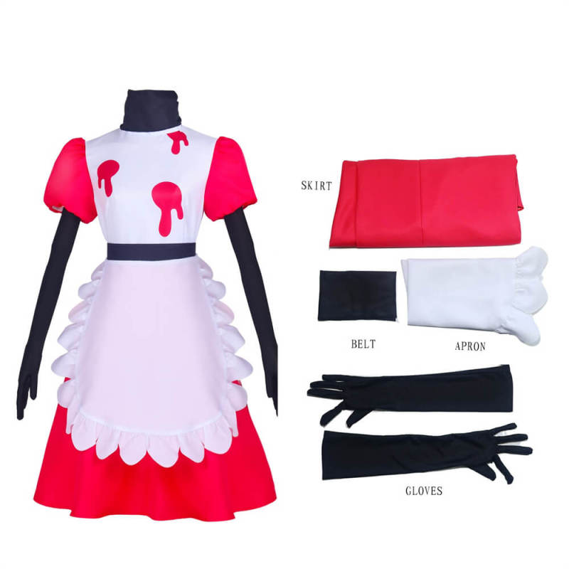 Takerlama Hazbin Hotel Niffty Maid Dress Cosplay Costume