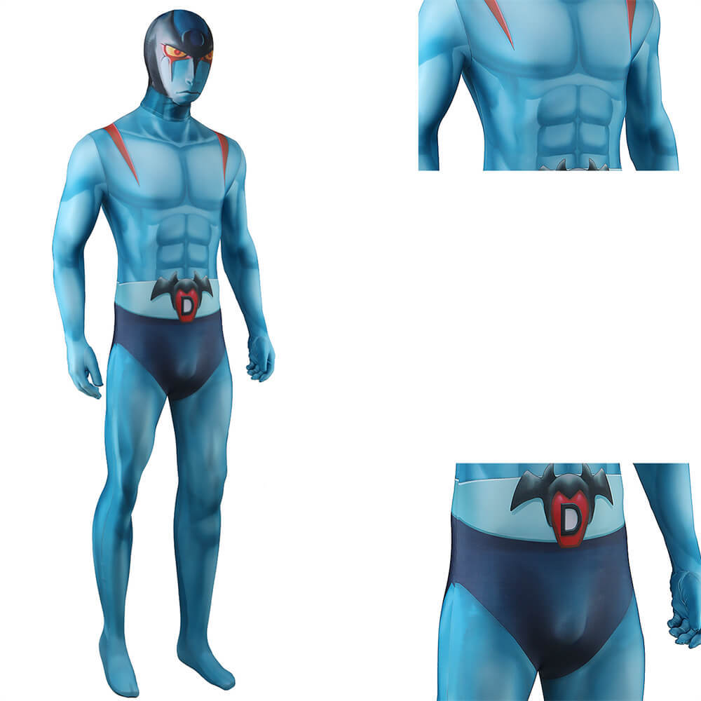 Takerlama Mazinger Z vs. Devilman Devilman Spandex Bodysuit Cosplay Costume Mask Adults Kids